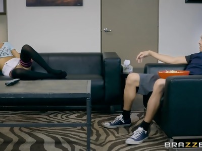 Xnxx with reverence stepbrotherly connected